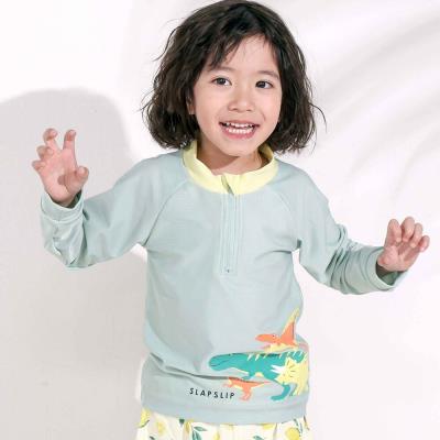 はたらくくるまうみのいきもの恐竜ドドーンとモチーフプリントハーフジップラッシュガード(90~130cm)