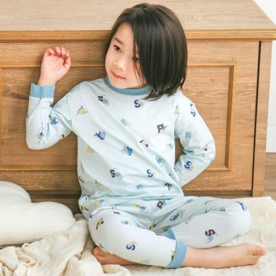 【スララク/腹巻き一体型】みんな快眠！みんみんパジャマ 上下セット(80~130cm)