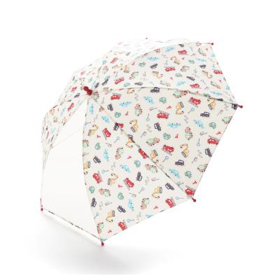 【お揃い】はたらくくるま花柄恐竜プリント総柄傘(45~50cm)