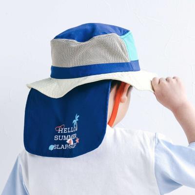 バイカラー&総柄サファリハット(52~54cm)