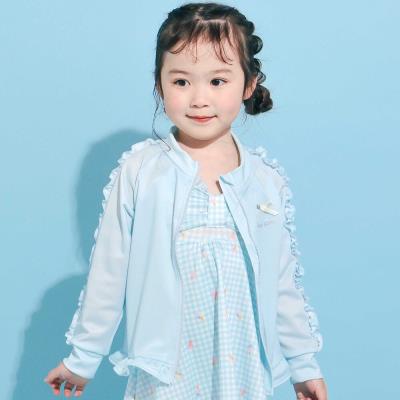 フリルライン裾ギャザーラッシュガード(90~130cm)