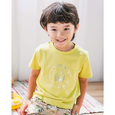 箔プリント アニマル ドーナツ 天竺 Tシャツ (80~130cm)