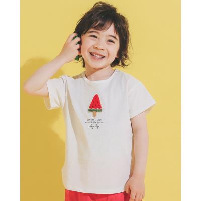 BABYL Tシャツ 紅AKATUKI SU-L Red Cherry Print Ballet Pink Baby Tee