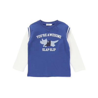 恐竜ビブス風ドッキングTシャツ(80~130cm)