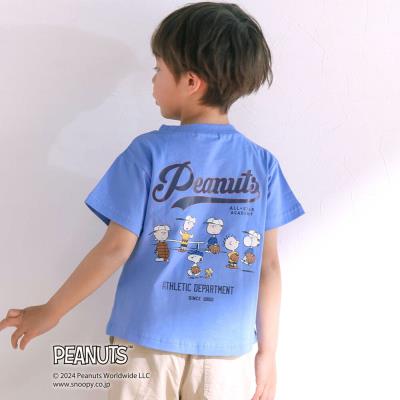 【PEANUTS×SLAP SLIP】ピーナッツの仲間たちバックプリントTシャツ(80~130cm)