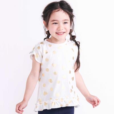 ★FANCY CLUB★ドット柄 フリル付き 半袖Ｔシャツ FANCY CLUB｜ファンシークラブのトップス（半袖）通販 - ZOZOTOWN