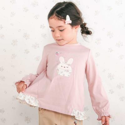 キャンディスリーブ後ろ裾フリルTシャツ(80~130cm)