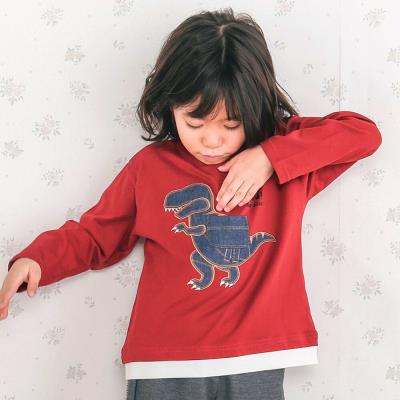 恐竜ロボットモチーフポケット付きTシャツ(80~130cm)