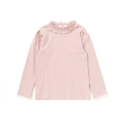 パフスリーブフリルモックネックTシャツ(80~130cm)