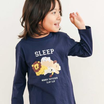 【新品タグ付き】BeBe 3点セット　Tシャツ　パンツ　綿　150 スララク/防汚加工/オーガニックコットン】わくわく男の子長袖T