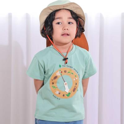 はたらくくるま&昆虫時計天竺半袖Tシャツ(80~130cm)