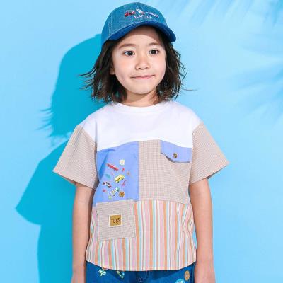 【接触冷感】マルチ切り替え半袖Tシャツ(80~130cm)