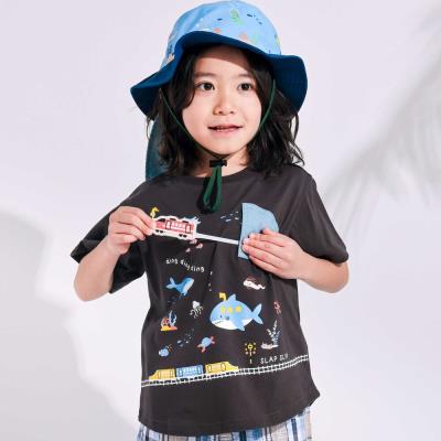 【接触冷感】海の仲間電車モチーフ半袖Tシャツ(80~130cm)