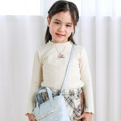 ネックレス刺しゅう長袖Tシャツ(80~130cm)