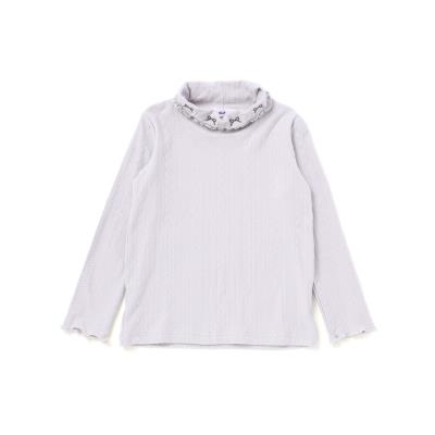 フリル襟ニット長袖Tシャツ(80~130cm)