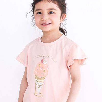 【スララク/吸汗速乾/接触冷感/オーガニックコットン】ときめき女の子半袖Tシャツ(80~130cm)
