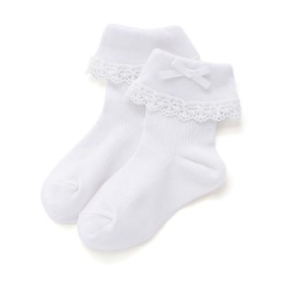 折り返しレースリボンソックス(13~21cm)