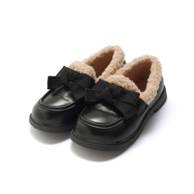 リボン付きあったか中ボアローファー(15~18cm)