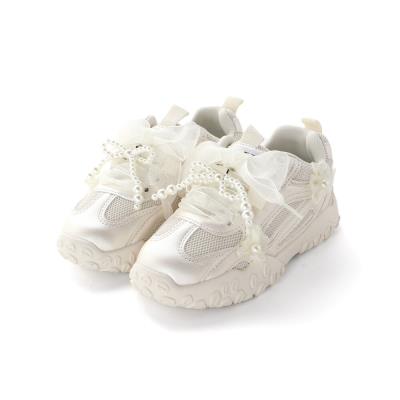 キラふわフラワーリボンスニーカー(17~22cm)