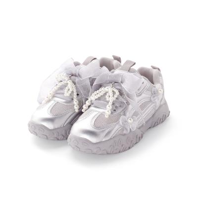 キラふわフラワーリボンスニーカー(17~22cm)