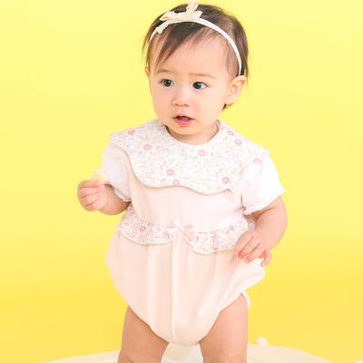 【ボックス付き】メロウ花柄＆恐竜ロンパース＋スタイセットベビー(70~80cm)