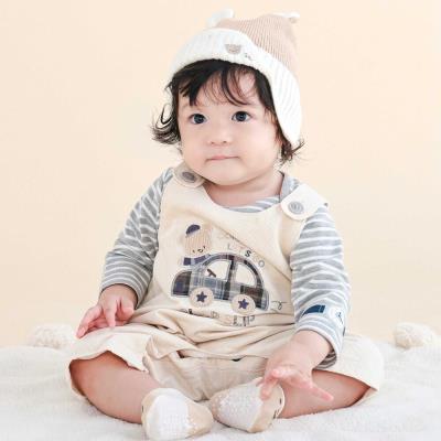 モチーフ付きサロペット＋ボディミニセットベビー(70~80cm)