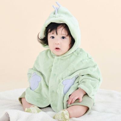 【型押しシリーズ】アニマル恐竜モチーフマントベビー(50~90cm)