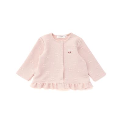 【お揃い】チェリー柄裾フリルジャケットベビー(70~80cm)