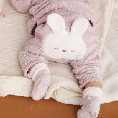 【ウサギ＆ひつじモチーフ】お尻モチーフ付きブークレニットパンツベビー(70~80cm)