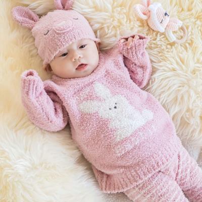 【お揃い】アニマルモコモコブークレニットトップスベビー(70~80cm)