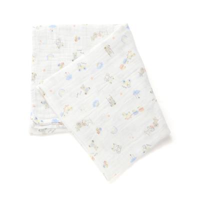 【お揃い】モチーフ総柄ガーゼおくるみベビー