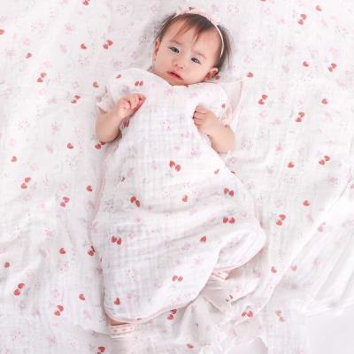 【お揃い】モチーフ総柄ガーゼスリーパーベビー
