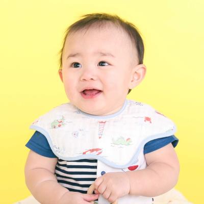 【お揃い】モチーフ総柄ガーゼスタイベビー