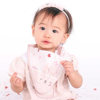 【お揃い】モチーフ総柄ガーゼハンカチスタイベビー