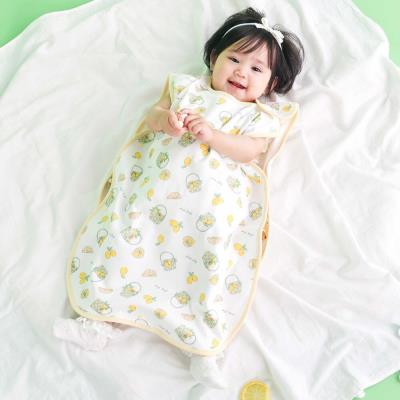 【UVカット/接触冷感/お揃い】レモンおもちゃ総柄スリーパーベビー