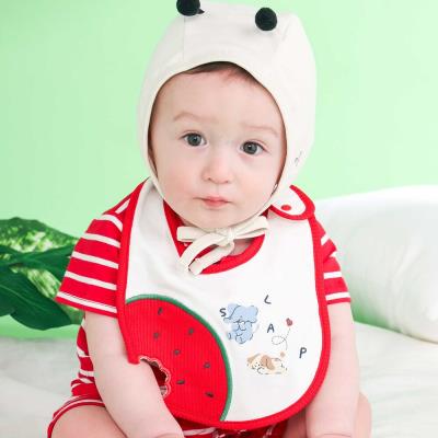 【お揃い】かじられフルーツモチーフ天竺スタイベビー