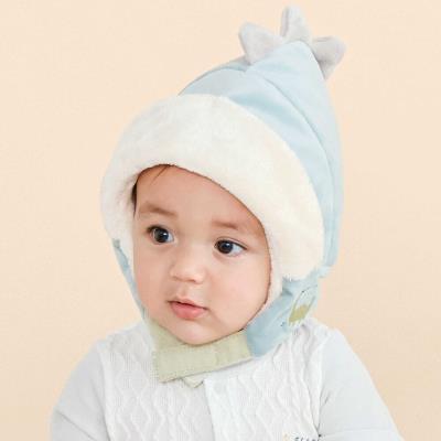 恐竜ひつじモチーフベロアフライト帽ベビー(46~48cm)
