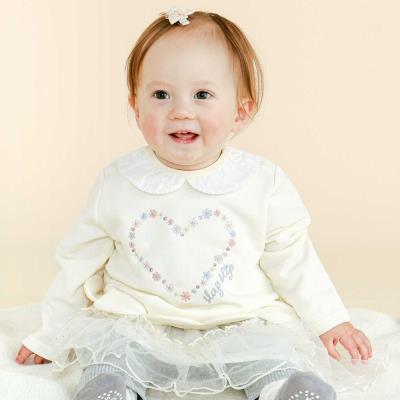 レース襟裾スカラップトップスベビー(70~80cm)