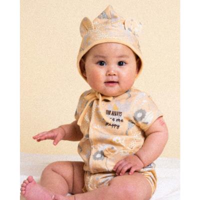 bape kids カラフル動物柄ロンパース2点セット BIT'Z ベビー服 ロンパース 60 70 80 半袖 男の子 女の子 新生児