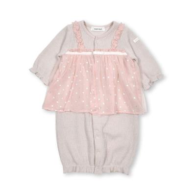 キラキラシフォンチュールドッキングロンパースベビー(50~70cm)