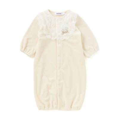 フリルラウンド切り替えベロア2WAYオールベビー(50~70cm)