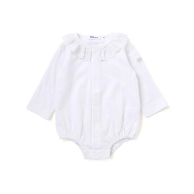 ドットボーダー襟付きボディミニベビー(70~80cm)