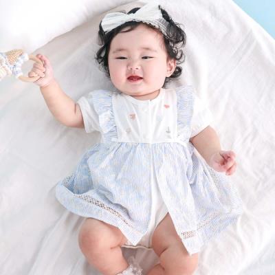 【マリンシリーズ】マリン刺しゅうカバーオールベビー(70~80cm)