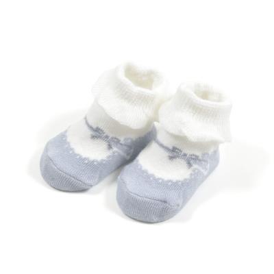 サイドリボンバレエシューズ風カップソックスベビー(9~12cm)