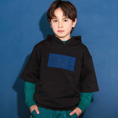 ミニウラゲ半袖フーディ＆天竺長袖Tシャツセット(110~150cm)