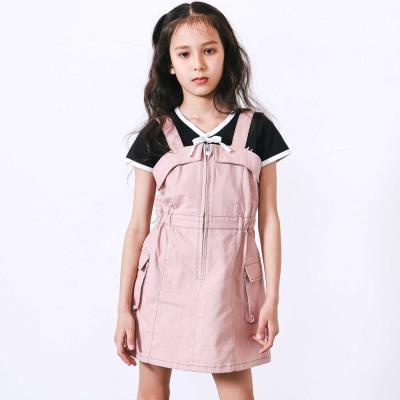 ハート鍵刺しゅうピグメントツイルジャンスカ(110~150cm)