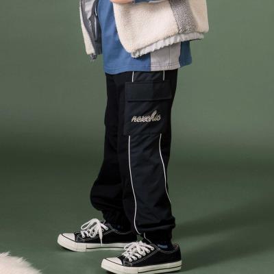 【お揃い】タフタｘミニウラゲ切り替えパンツ(110~150cm)