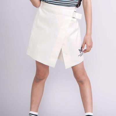 デニムツイル巻スカート風スカパン(110~150cm)