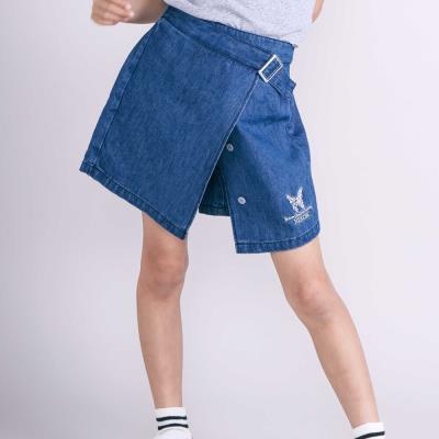 デニムツイル巻スカート風スカパン(110~150cm)