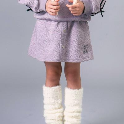 【お揃い】バラ柄切り替えカットキルトキュロット(110~150cm)